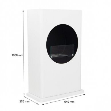 CACHFIRES ROUNDEYE WHITE free standing biofireplace 5