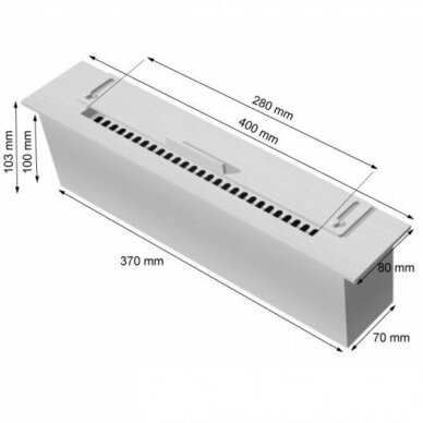 CACHFIRES SLIMLINE 40 sisseehitatav biokamin 2