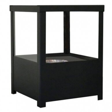 CACHFIRES SQUARE BLACK free standing biofireplace 2