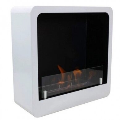 CACHFIRES SQUARE WHITE bioethanol fireplace wall-mounted