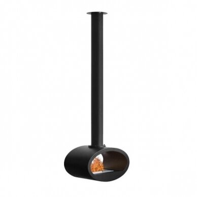 CACHFIRES TORONTO 165 BLACK ceiling mounted bioethanol fireplace 1