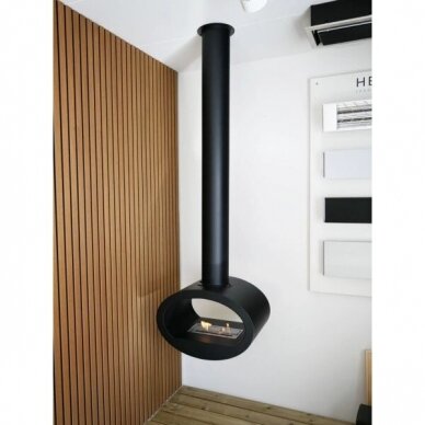 CACHFIRES TORONTO 165 BLACK ceiling mounted bioethanol fireplace 2