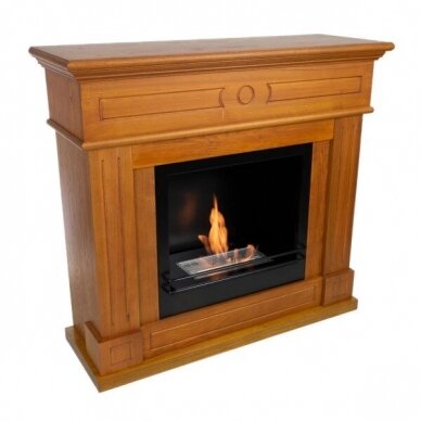 CACHFIRES TRADITIONAL OAK free standing biofireplace