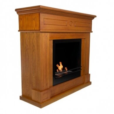 CACHFIRES TRADITIONAL OAK free standing biofireplace 2