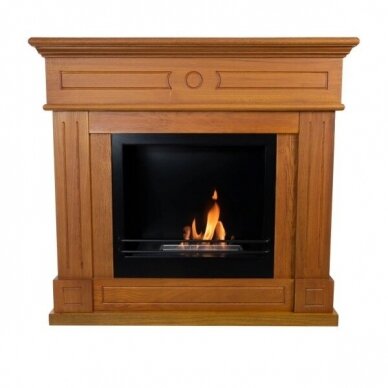 CACHFIRES TRADITIONAL OAK free standing biofireplace 1