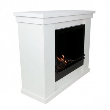 CACHFIRES TRADITIONAL WHITE free standing biofireplace 1