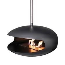 COCOON FIRES AERIS BLACK STEEL biokamīns 1