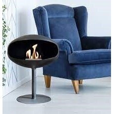 COCOON FIRES PEDESTAL BLACK biokamin 1