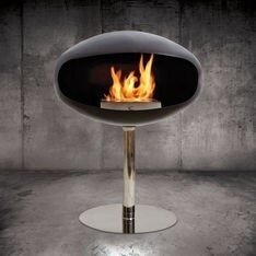 COCOON FIRES PEDESTAL BLACK STEEL переносной биокамин