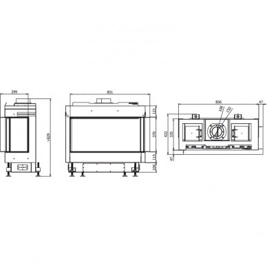 DEFRO HOME VITAL 37 S BP газовый камин 2