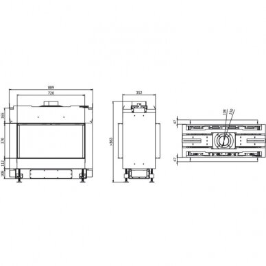 DEFRO HOME VITAL 37 S T gas fireplace 2