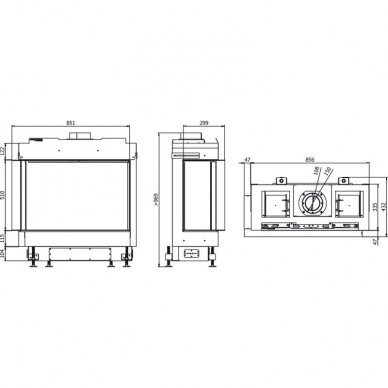 DEFRO HOME VITAL 51 S BL gas fireplace 1