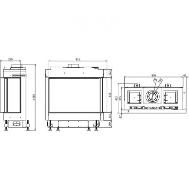 DEFRO HOME VITAL 51 S BP газовый камин 1