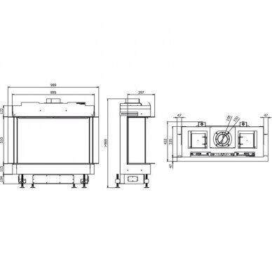 DEFRO HOME VITAL 51 S C газовый камин 1