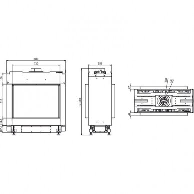 DEFRO HOME VITAL 51 S T газовый камин 2