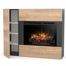 DIMPLEX BIA BLACK-OAK 26 XHD pastatomas elektrinis židinys su apdaila