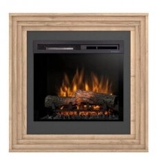 DIMPLEX KATRA LIGHT OAK-BLACK 23 XHD pastatomas elektrinis židinys su apdaila