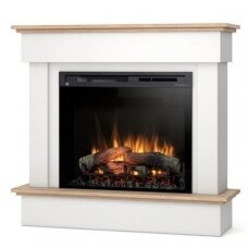 DIMPLEX TORMES WHITE-LIGHT OAK 28 XHD pastatomas elektrinis židinys su apdaila