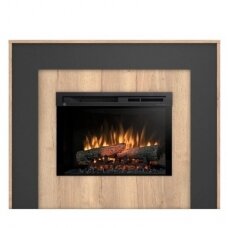 DIMPLEX ZUNI LIGHT OAK-BLACK 26 XHD pastatomas elektrinis židinys su apdaila