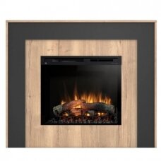 DIMPLEX ZUNI LIGHT OAK-BLACK 28 XHD pastatomas elektrinis židinys su apdaila