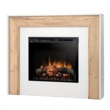 DIMPLEX ZUNI WHITE-LIGHT OAK 28 XHD pastatomas elektrinis židinys su apdaila