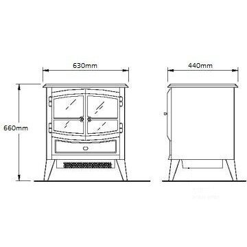 DIMPLEX OPTI-V SUNNINGDALE электрические камин 1