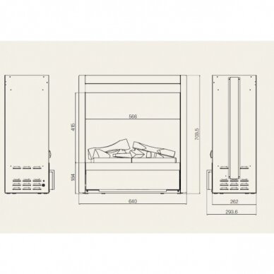 DIMPLEX ALBANY electric fireplace insert 2