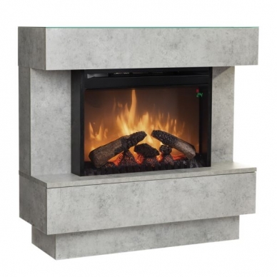 DIMPLEX AVALONE CONCRETE ECO LED free standing electric fireplace 1