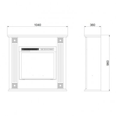 DIMPLEX BALANCE ECO LED elektrikamin 6