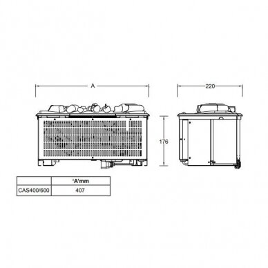 DIMPLEX CASSETTE 400/600 L įmontuojamas vandens garų elektrinis židinys 2