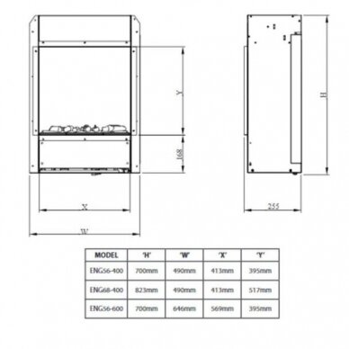 DIMPLEX ENGINE 68/400 ECO electric fireplace insert 3