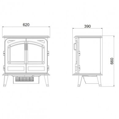 DIMPLEX GRAND ROUGE free standing electric fireplace 3