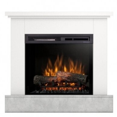 DIMPLEX JUKON WHITE-CONCRETE 23 XHD free standing electric fireplace 1