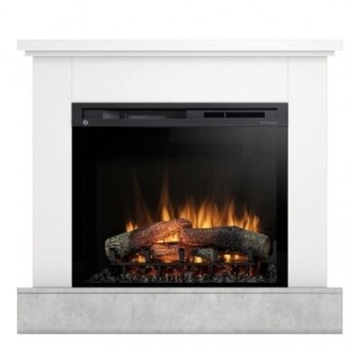 DIMPLEX JUKON WHITE-CONCRETE 28 XHD free standing electric fireplace 1