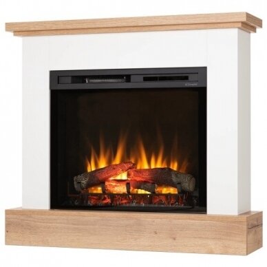 DIMPLEX JUKON WHITE-LIGHT OAK 28 XHD free standing electric fireplace 1