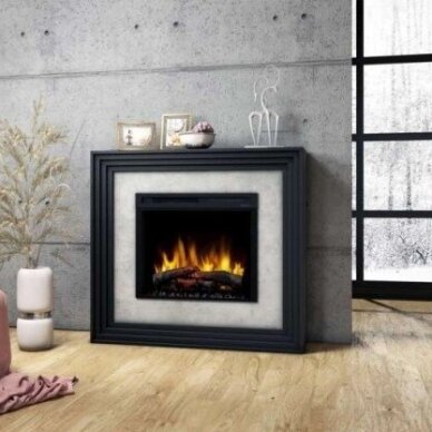 DIMPLEX KATRA BLACK-CONCRETE 28 XHD free standing electric fireplace 2