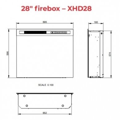 DIMPLEX KELSO OAK 28 XHD Elektrokamin 3