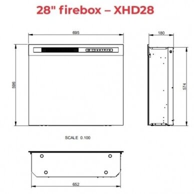 DIMPLEX KELSO WHITE 28 XHD free standing electric fireplace 3