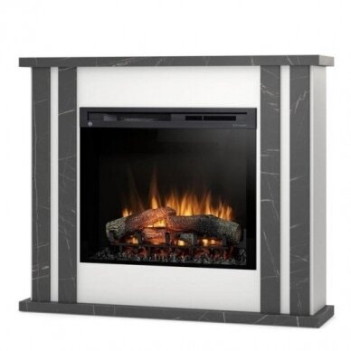 DIMPLEX KELSO WHITE-BLACK MARMUR 28 XHD free standing electric fireplace