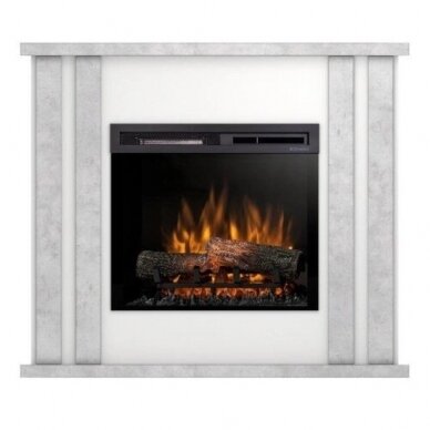 DIMPLEX KELSO WHITE-CONCRETE 23 XHD free standing electric fireplace 1