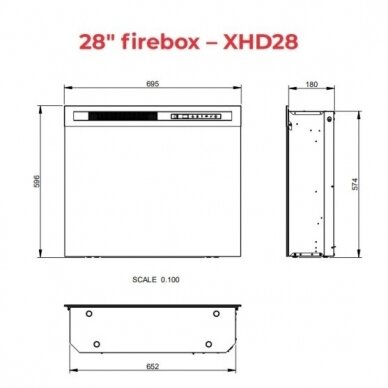 DIMPLEX KELSO WHITE-OAK 28 XHD электрические камин с порталом 3