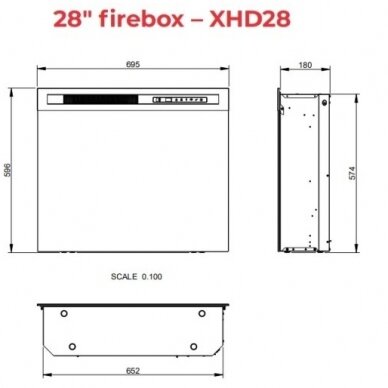 DIMPLEX KLAR WHITE 28 XHD Elektrokamin 3