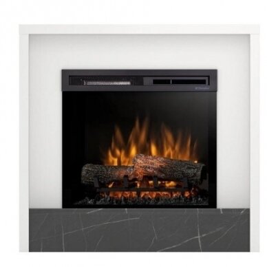 DIMPLEX KLAR WHITE-BLACK MARMUR 23 XHD free standing electric fireplace 1