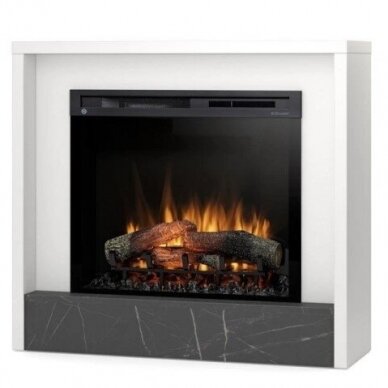 DIMPLEX KLAR WHITE-BLACK MARMUR 28 XHD free standing electric fireplace