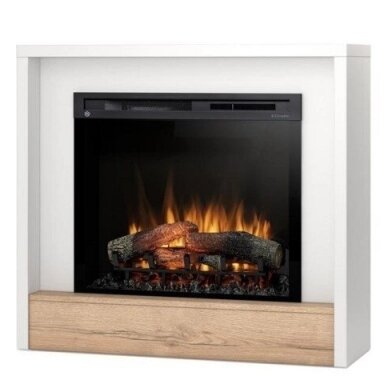 DIMPLEX KLAR WHITE-LIGHT OAK 28 XHD brīvi stavošs elektrokamīns 1