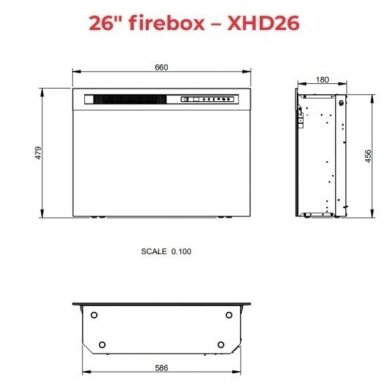 DIMPLEX LENOX LIGHT OAK 26 XHD elektrikamin 3