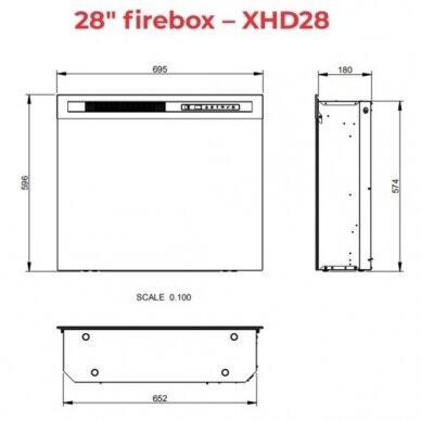 DIMPLEX LENOX LIGHT OAK 28 XHD Elektrokamin 3