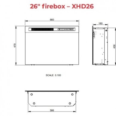 DIMPLEX LENOX OAK 26 XHD elektrikamin 3