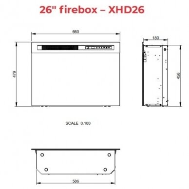 DIMPLEX ARDILA WHITE SHINE 26 XHD elektrikamin 3