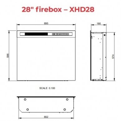 DIMPLEX LENOX WHITE 28 XHD электрические камин с порталом 2